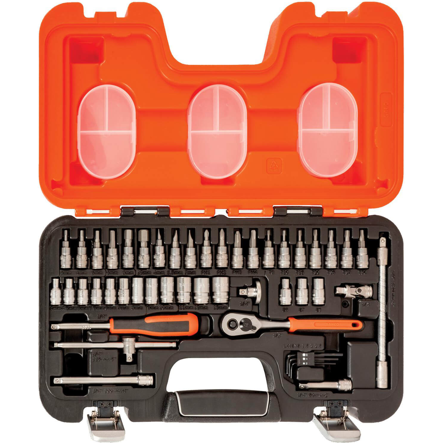 Bahco 46 Piece 1/4" Drive Hex Socket and Socket Bit Set Metric 1/4" Price Comparisons | Compare The Build