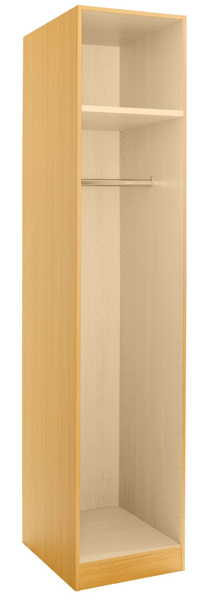 Cooke & Lewis Maple Effect Single Combi Wardrobe Carcass (H)2112mm (W)450mm (D)590mm Price Comparisons | Compare The Build