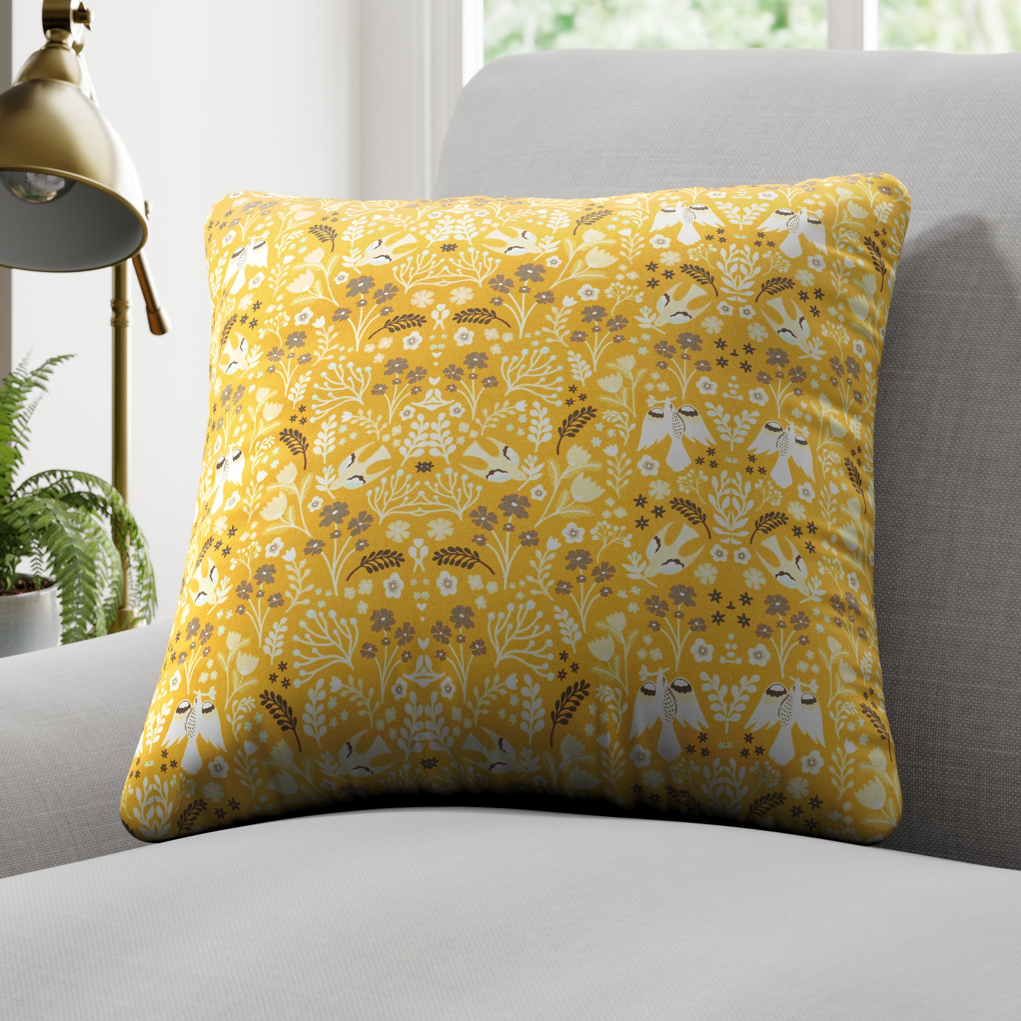 Folklore Made to Measure Cushion Cover Folklore Ochre Price Comparisons | Compare The Build