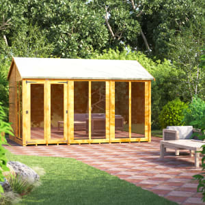 Power Sheds 12 x 8ft Apex Shiplap Dip Treated Summerhouse Price Comparisons | Compare The Build