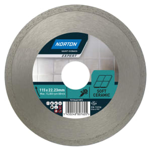 Norton Expert EU Ceramic & Tiles Diamond Cutting Blade - 115 x 22.23mm | Compare The Build