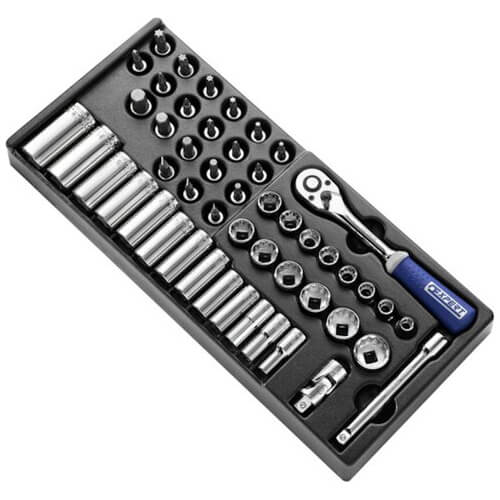 Expert by Facom 50 Piece 3/8" Drive Hex and Bi Hex Socket and Screwdriver Set Metric in Module Tray 3/8" Price Comparisons | Compare The Build