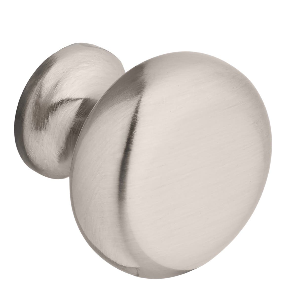 Sleek Round Cabinet Knob 30mm Satin Nickel Price Comparisons | Compare The Build