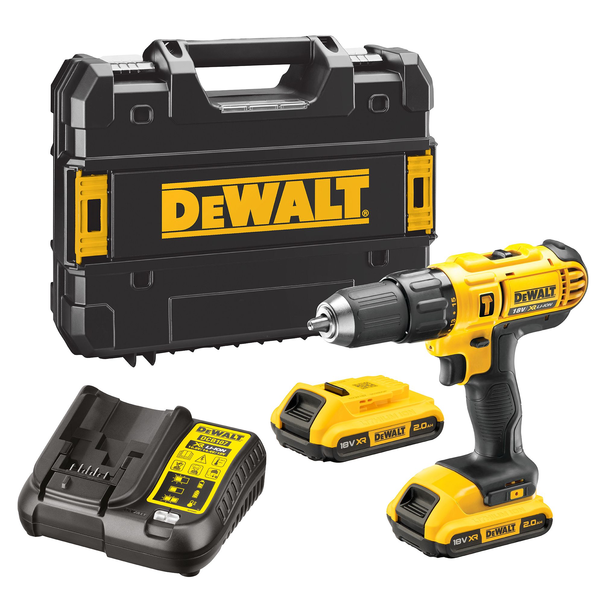 Dewalt 18V 2 X 2.0Ah Li-Ion Brushed Cordless Combi Drill Dcd776D2T- Gb Price Comparisons | Compare The Build