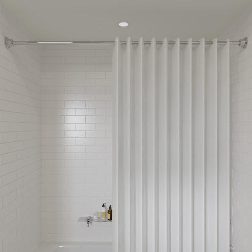 Croydex SNL Premium Telescopic Shower Curtain Rail Chrome - AD230041 | Compare The Build