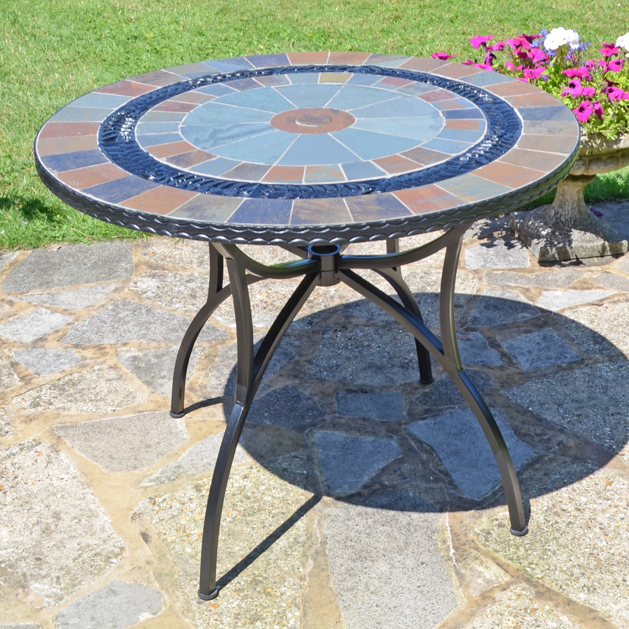 Virginia 91cm Patio Table Green Price Comparisons | Compare The Build