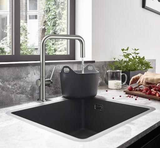 hansgrohe S51 Stone Grey SilicaTec Undermount Kitchen Sink - 1 Bowl S510-U450 Price Comparisons | Compare The Build