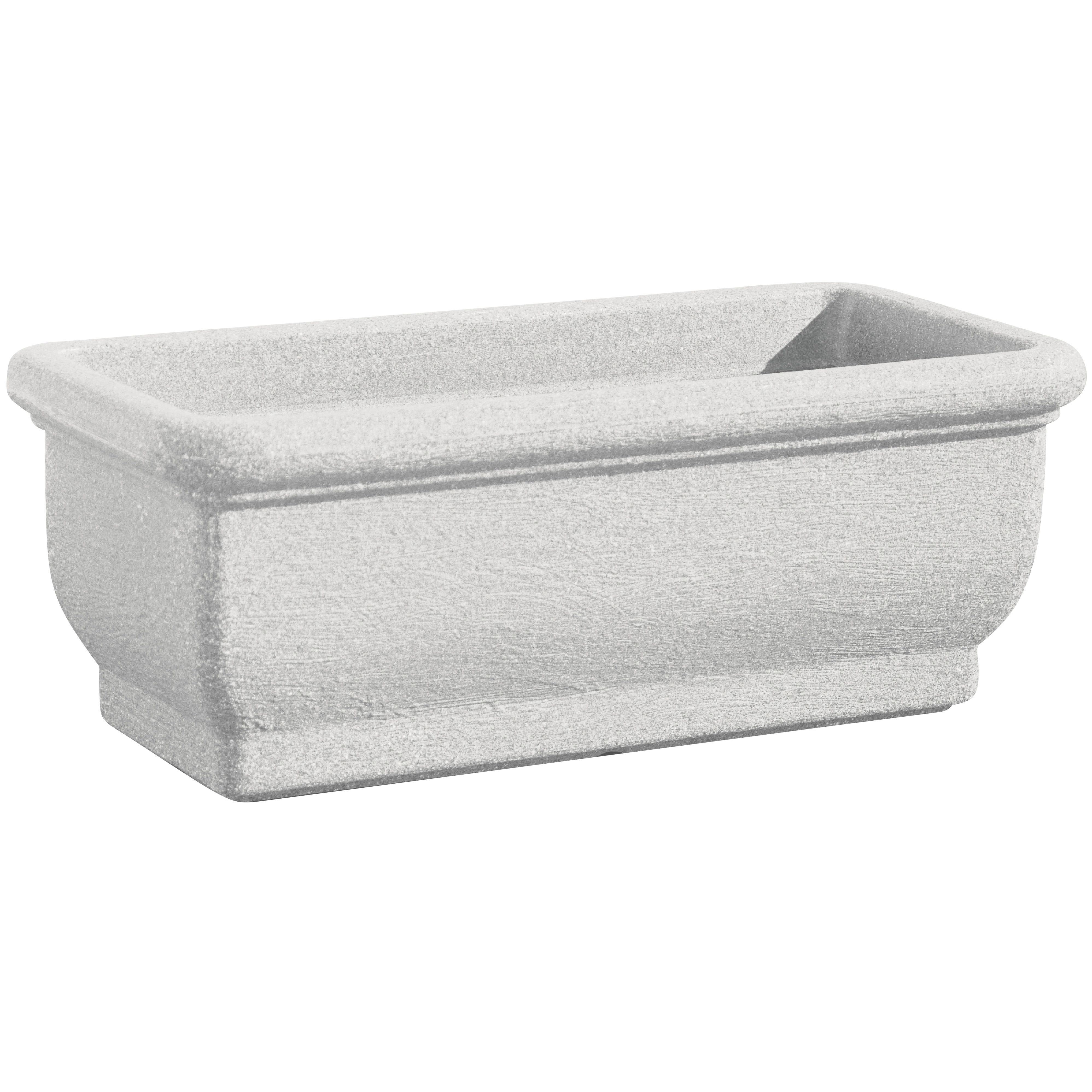 Sankey Florence Rectangular Plastic Light Grey Trough (H)670mm | Compare The Build