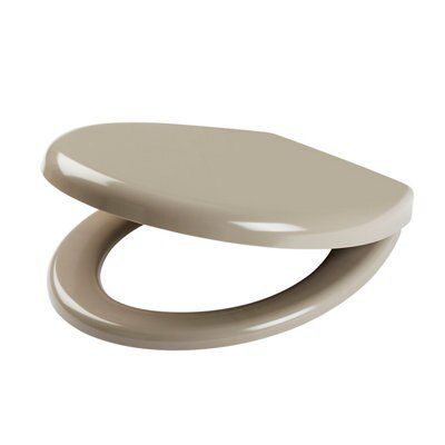 Cooke & Lewis Tivellea Taupe Top Fix Soft Close Toilet Seat Price Comparisons | Compare The Build