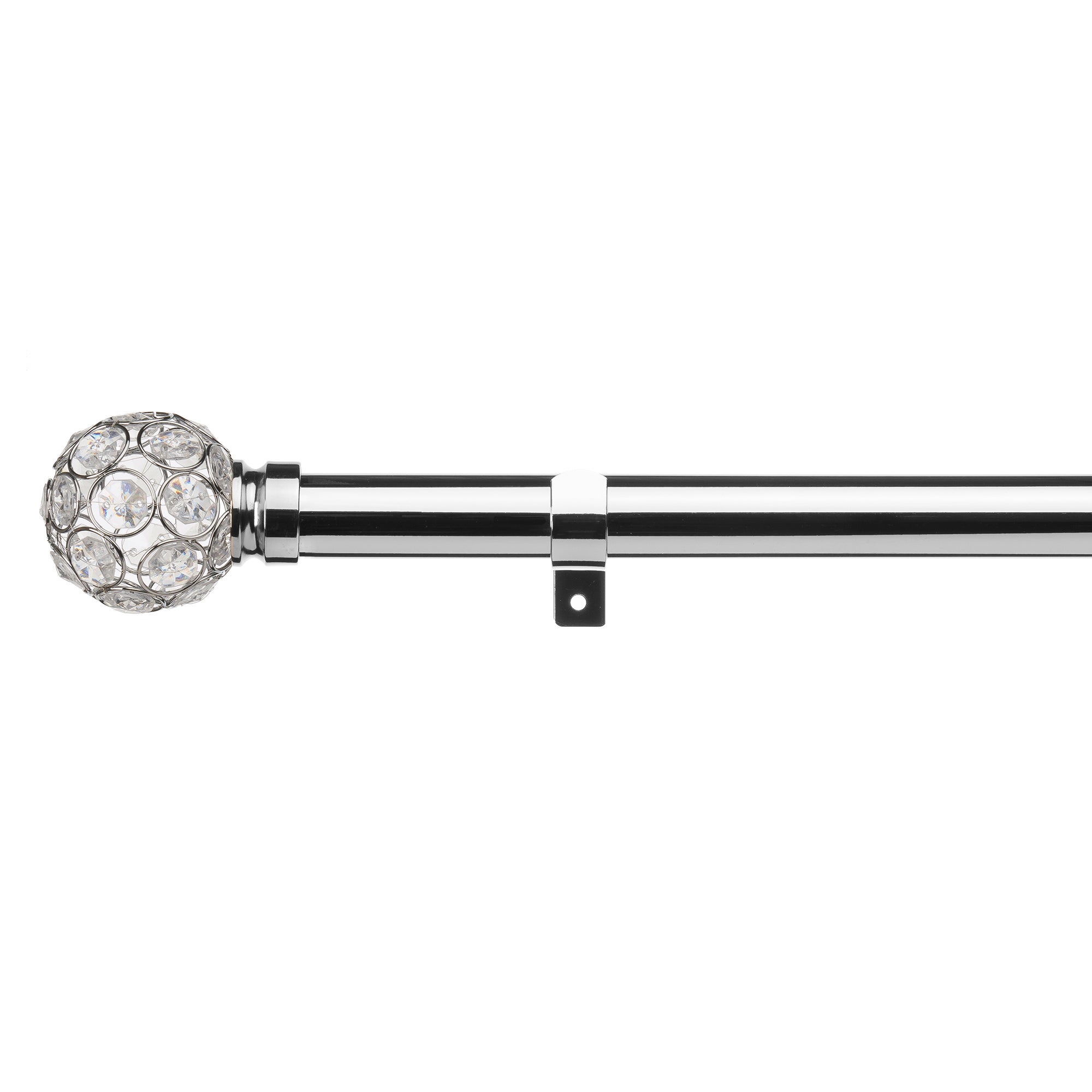 Sphere Chrome Eyelet Curtain Pole Dia. 28mm Chrome Price Comparisons | Compare The Build