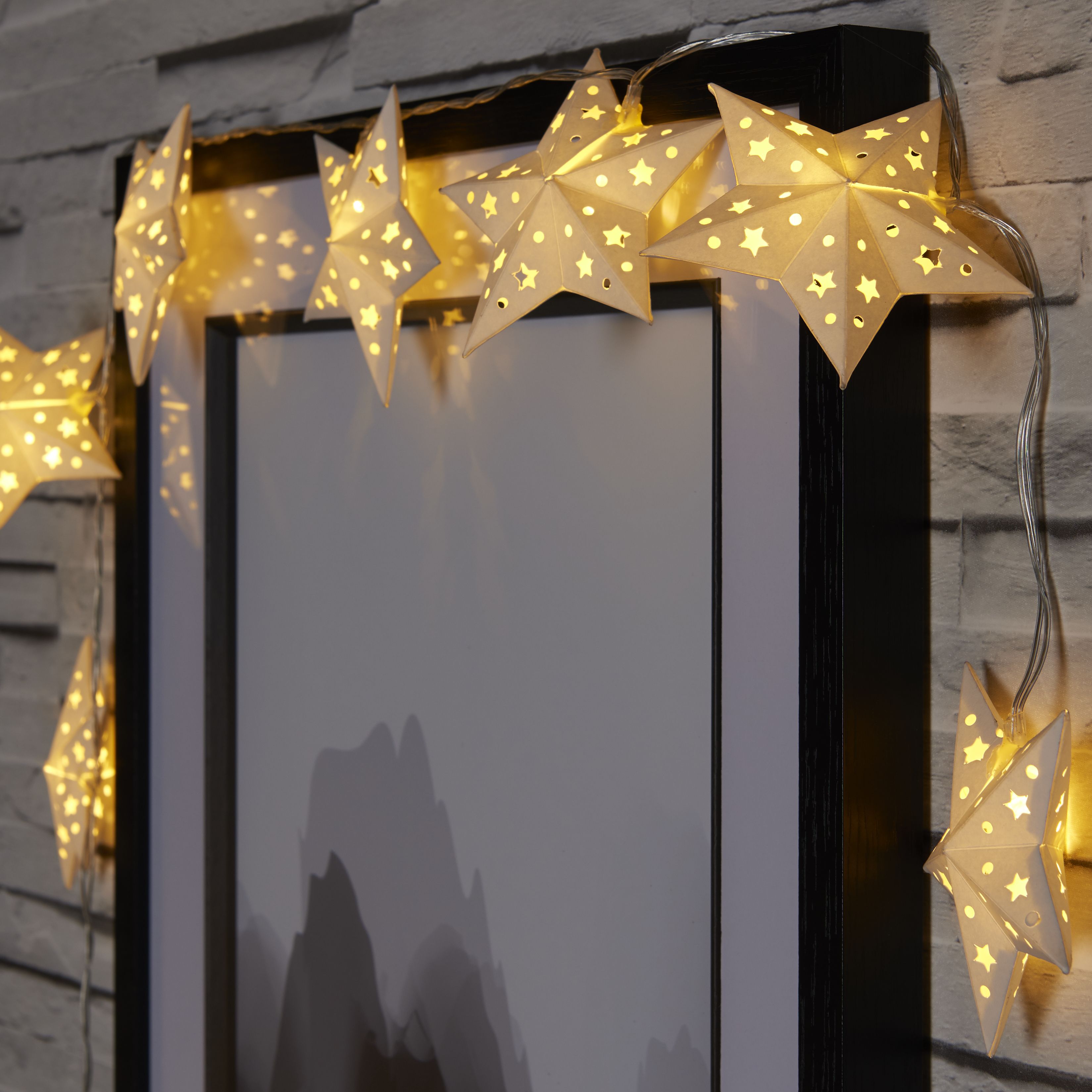 Paper Star Battery-Powered Warm White 10 Led Indoor String Lights Price Comparisons | Compare The Build