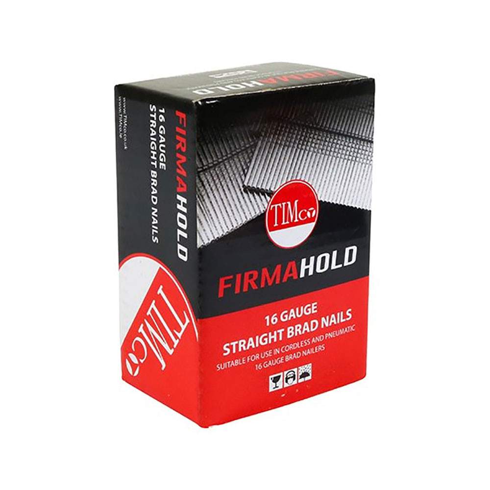 FirmaHold Collated A2 Stainless Steel 16 Gauge Straight Brad Nails Pack of 2000 - 25mm TIMco BSS1625 | Compare The Build