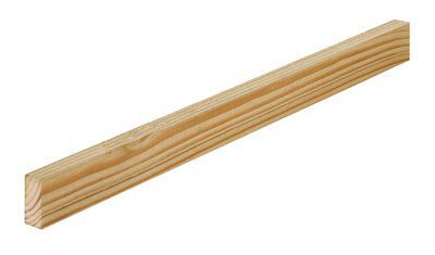 Metsä Wood Sawn Whitewood Stick Timber (L)1.8M (W)38mm (T)22mm, Pack Of 8 | Compare The Build