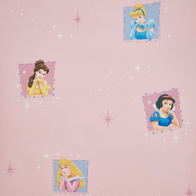 Disney Multicolour Princess Smooth Wallpaper Price Comparisons | Compare The Build