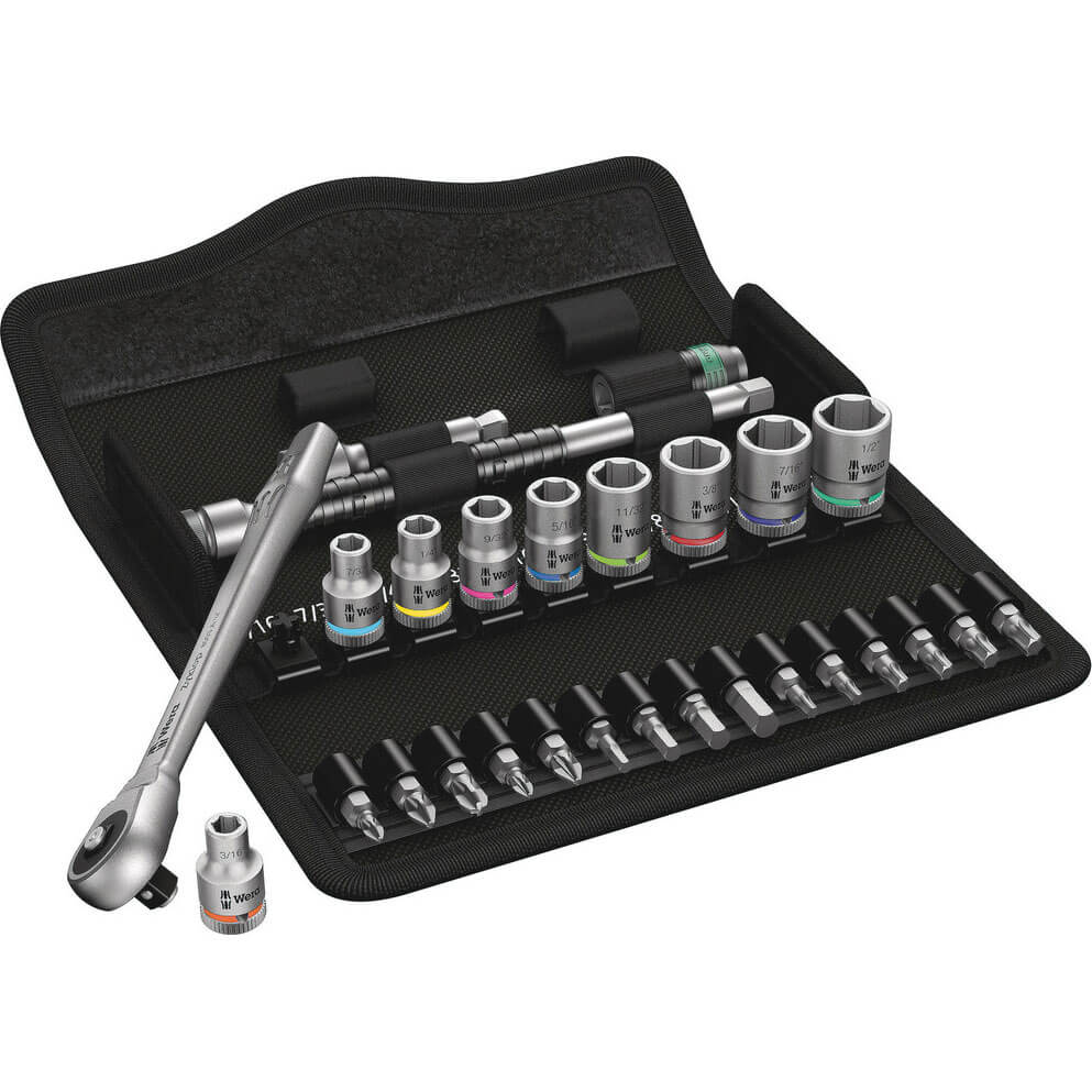 Wera 8100 SA10 Zyklop 28 Piece 1/4" Drive Socket Set and Bit Set 1/4" Price Comparisons | Compare The Build