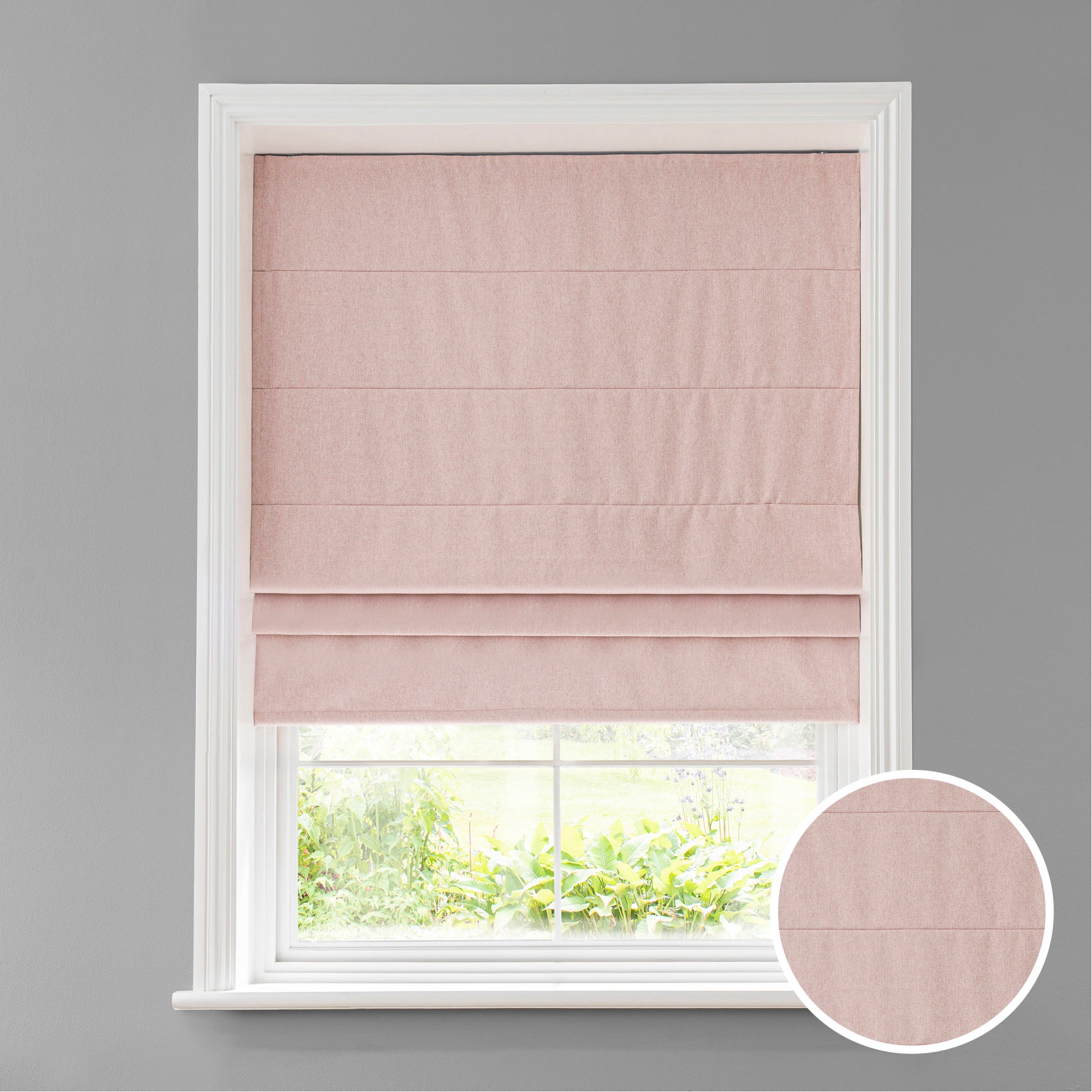 Luna Blush Blackout Roman Blind Pink Price Comparisons | Compare The Build