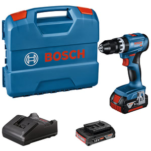 Bosch Professional Gsb 18V-45 2 x 2.0Ah 18V Brushless Cordless Combi Drill, in Lightweight Price Comparisons | Compare The Build