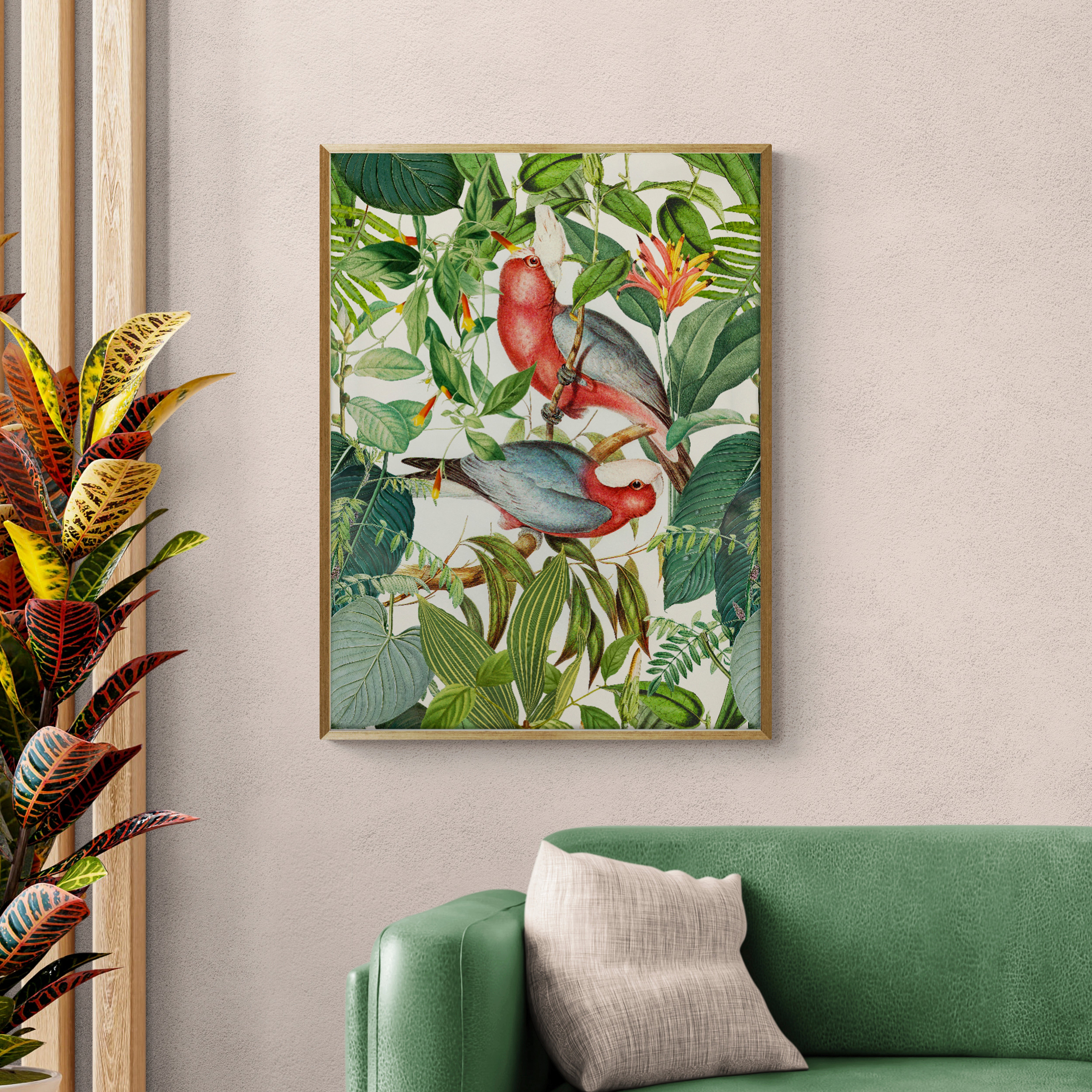 Tropical Birds by andrea Haase Framed Print MultiColoured Price Comparisons | Compare The Build