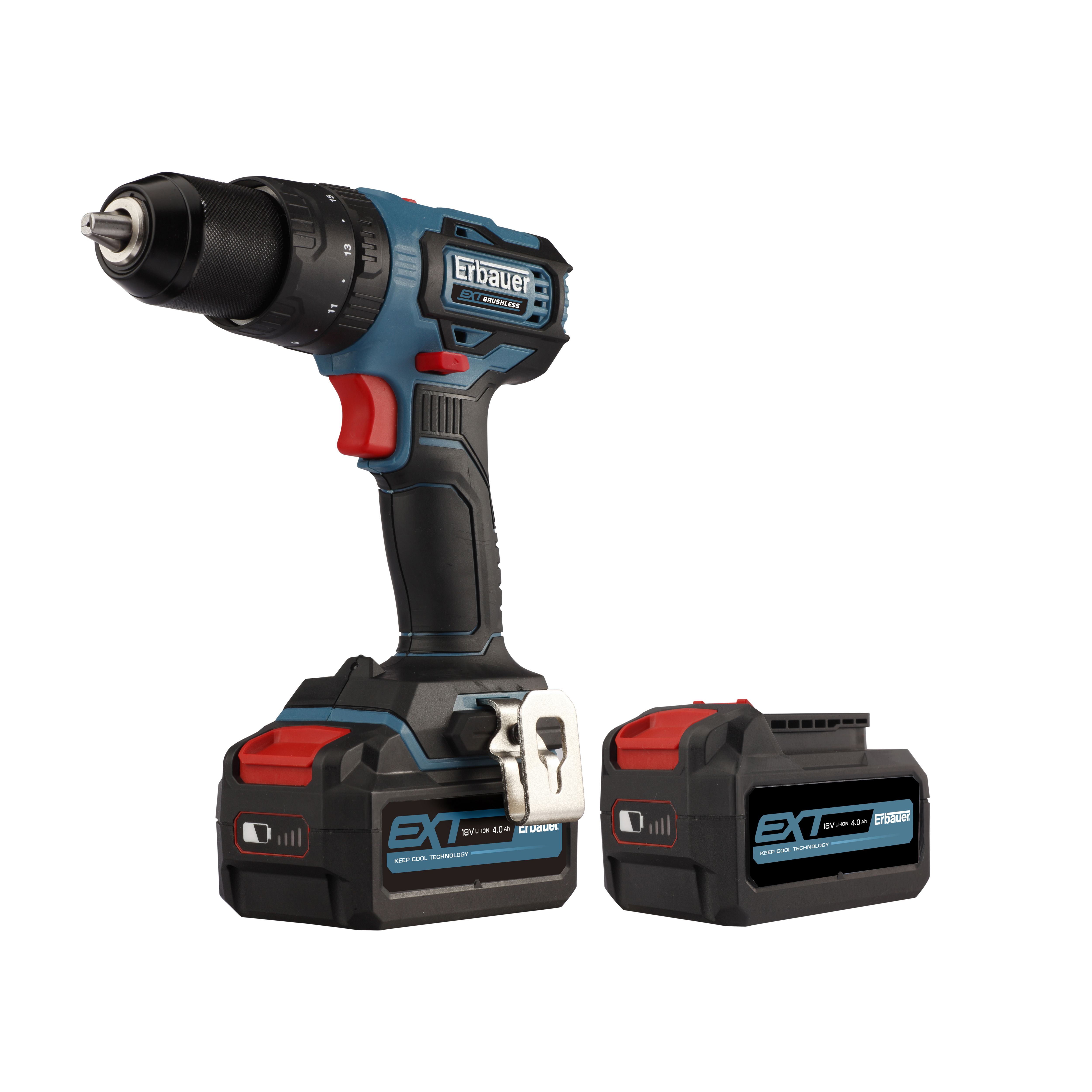 Erbauer Ext 18V 4Ah Li-Ion Cordless Combi Drill 2 Batteries Ecd18-Li-2 | Compare The Build