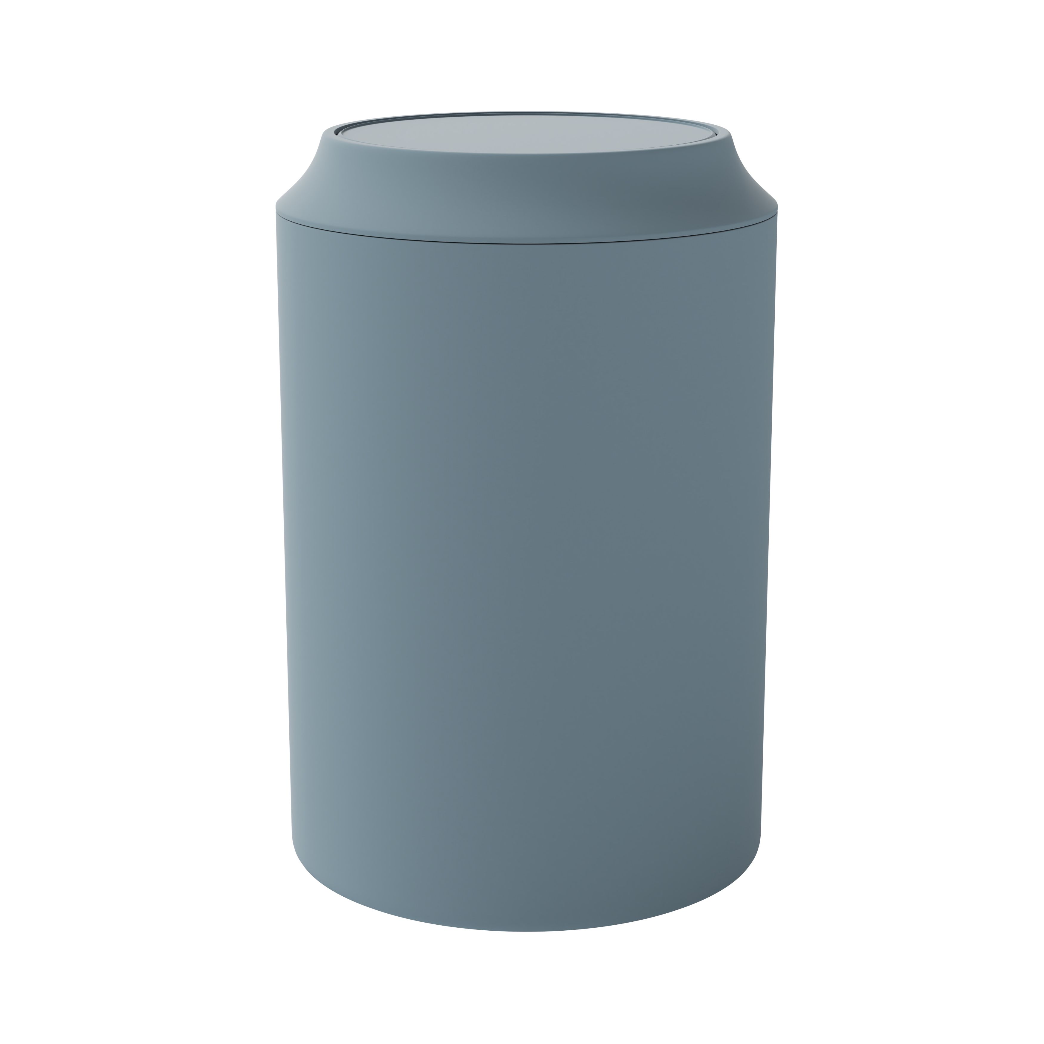 GoodHome Kina Water Blue Polystyrene (Ps) Round Bathroom Swing Top Lid Bin, 5L Price Comparisons | Compare The Build