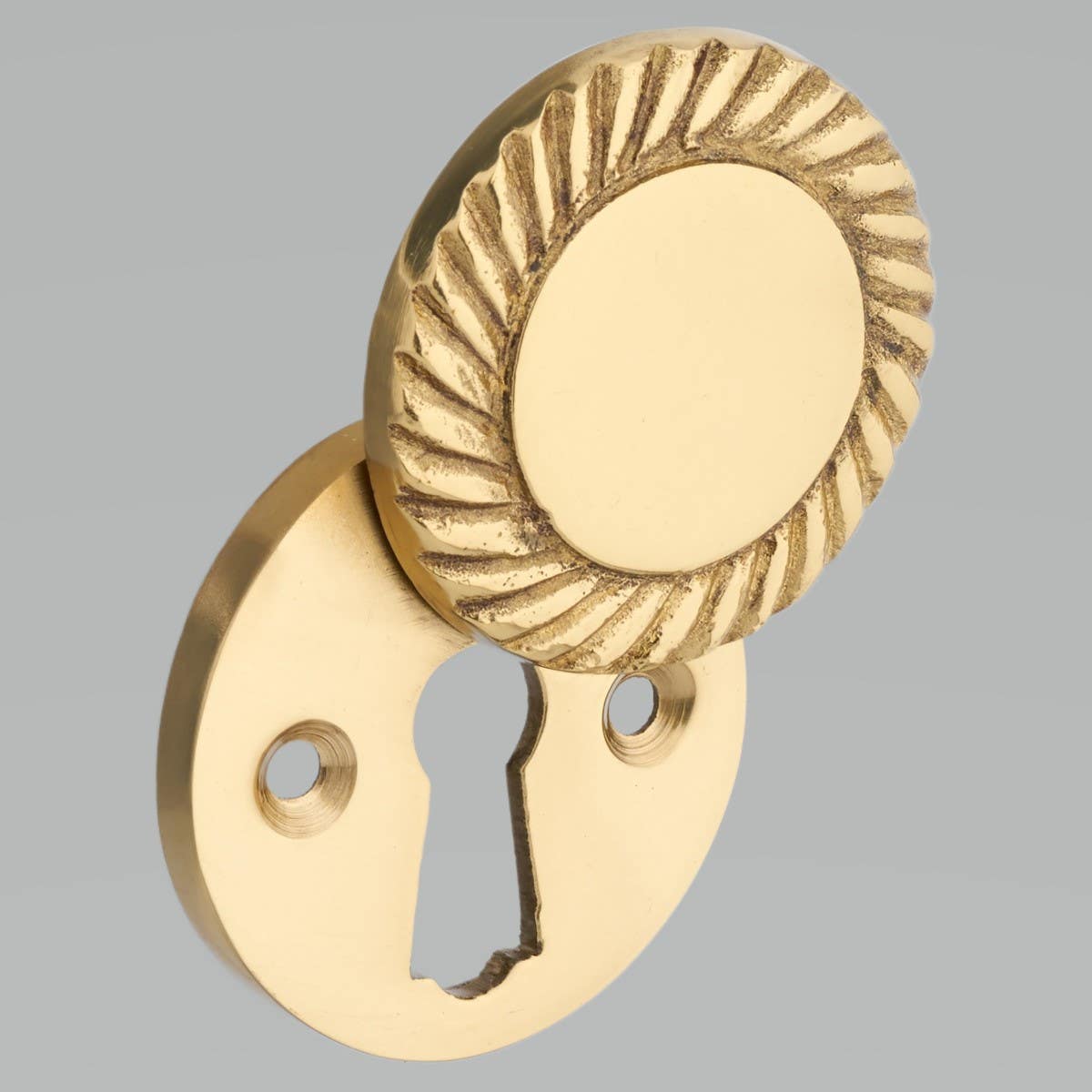 Georgian Covered Keyhole Escutcheon Polished Brass Price Comparisons | Compare The Build