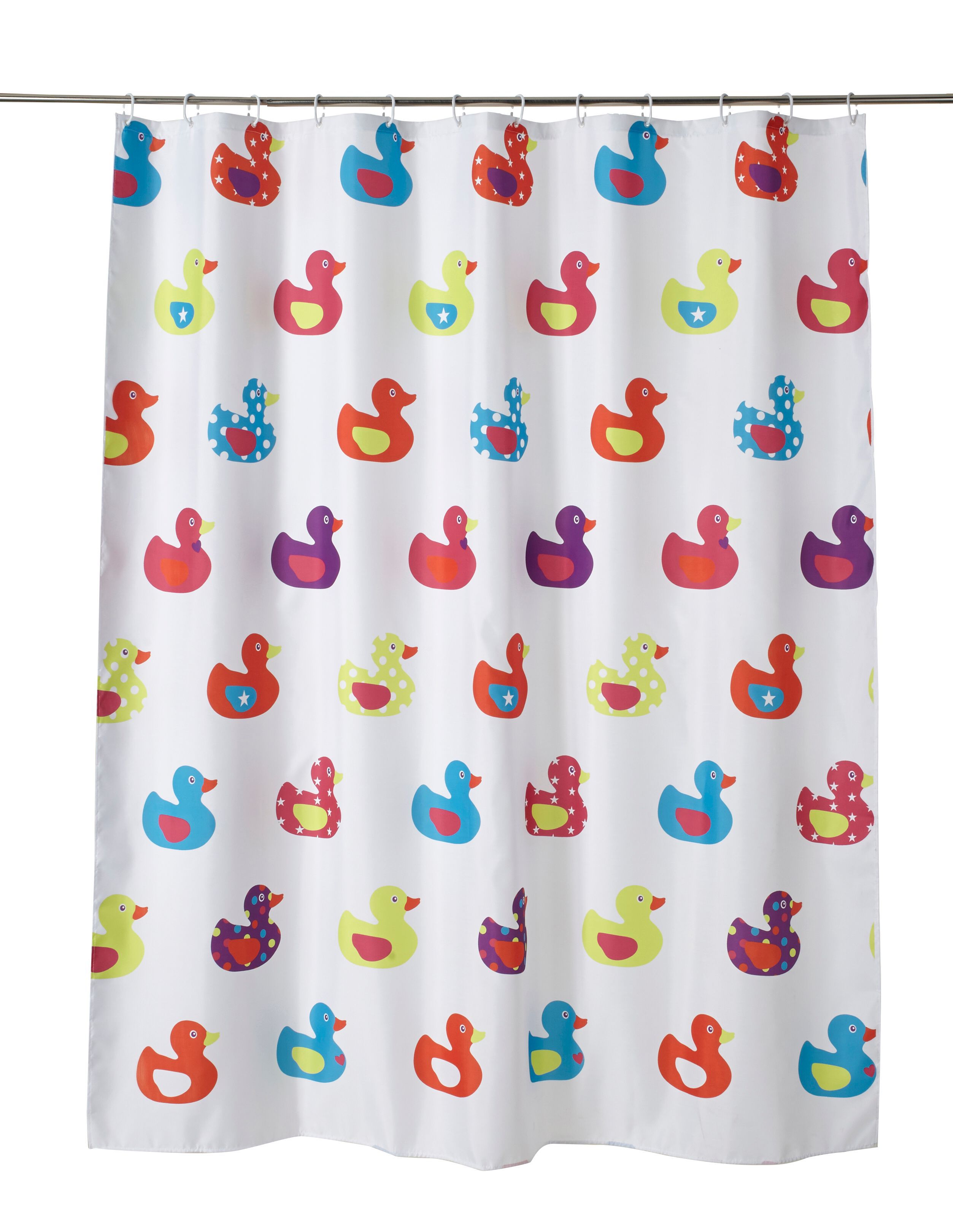 Cooke & Lewis Yojoa Multicolour Duck Shower Curtain (L)1800mm Price Comparisons | Compare The Build