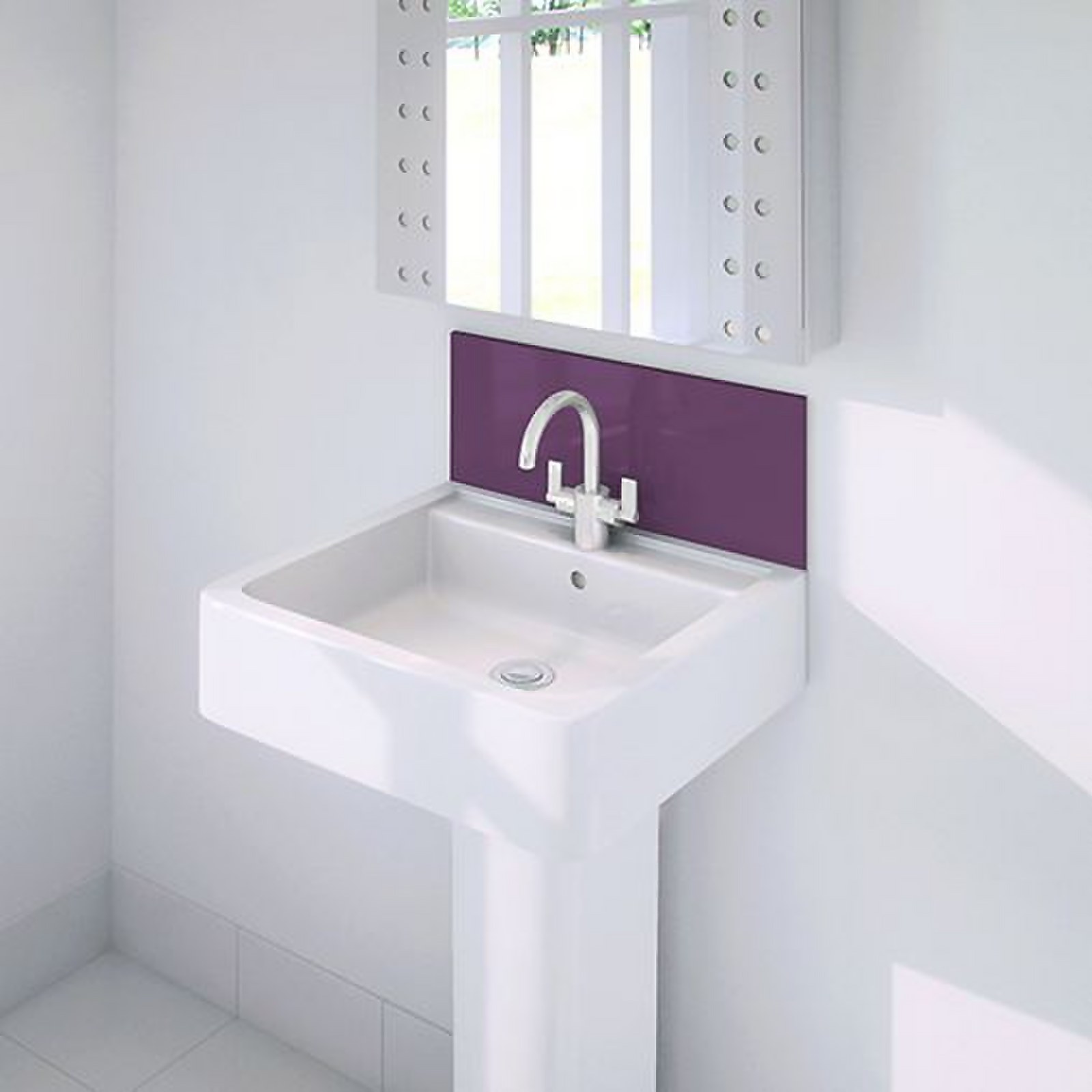 Wetwall Upstand - 600 x 200mm - Jewel - Glass | Compare The Build