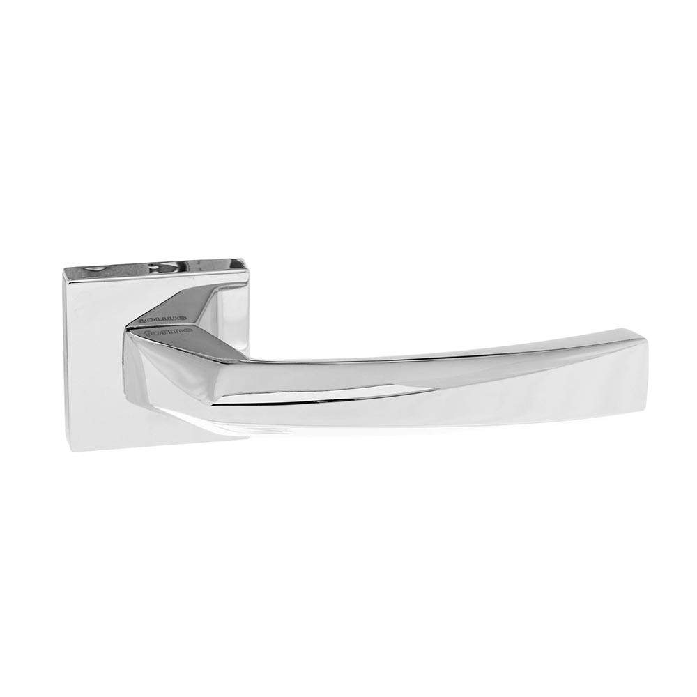 Atlantic Forme Crystal Designer Lever on Minimal Square Rose - Polished Chrome Atlantic UK FMS268PC | Compare The Build