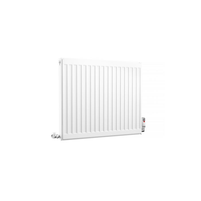 Kartell K-Rad Compact Horizontal Radiator, White, 600mm x 700mm - Double Panel, Single Convector | Compare The Build