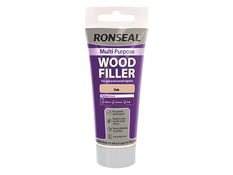 Ronseal RSLMPWFO325G Multipurpose Wood Filler Tube Oak 325g | Compare The Build