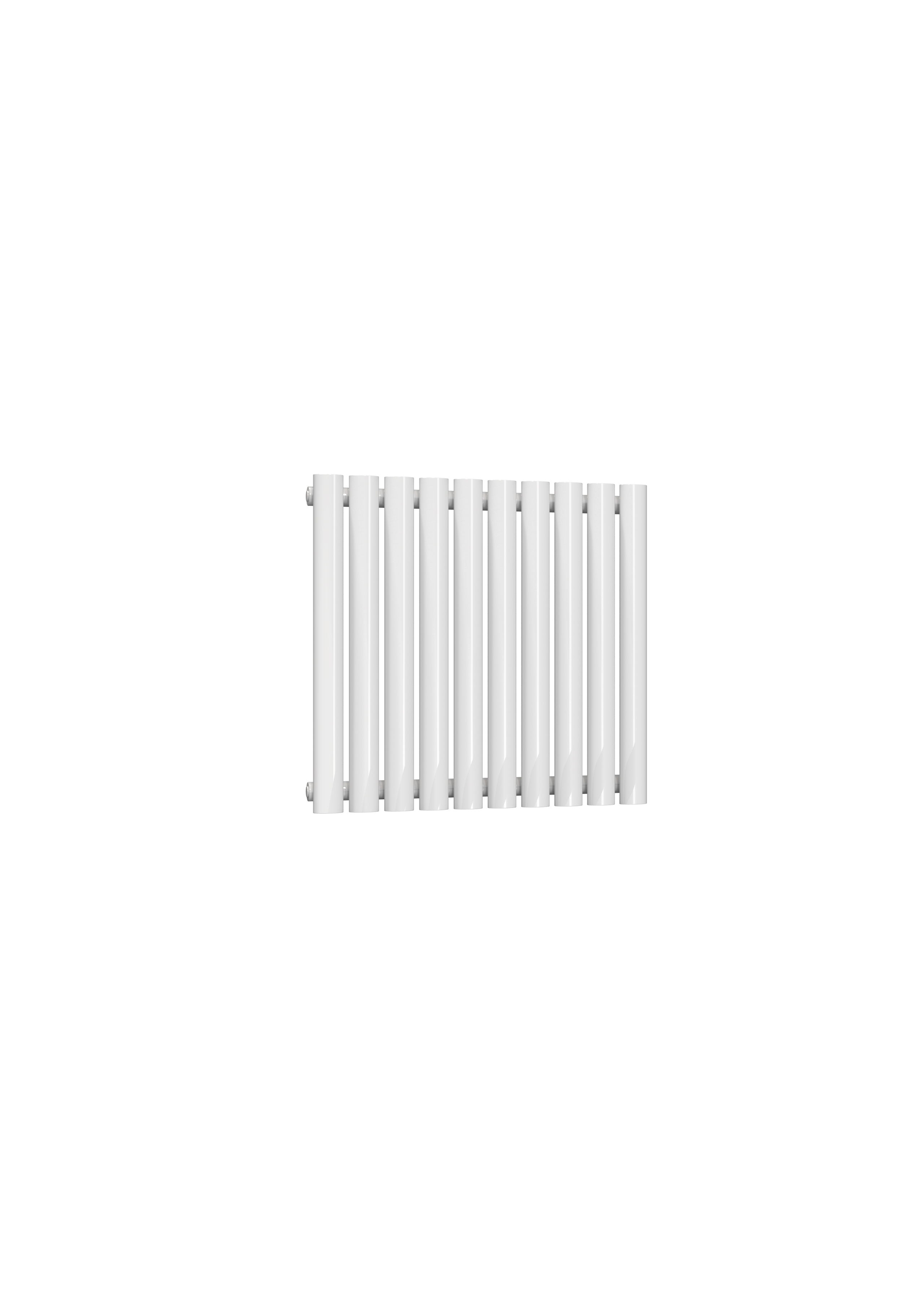 Reina Neval Horizontal Aluminium Designer Radiator, White, 600mm x 581mm | Compare The Build