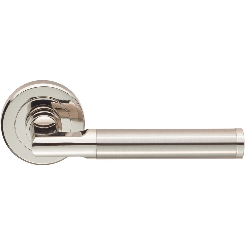 Serozzetta Sessanta Lever On Round Rose Polished & Satin (Pair) in Nickel | Compare The Build