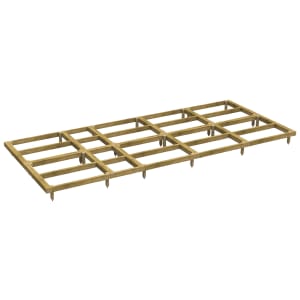 Power Sheds 18 x 8ft Pressure Treated Garden Building Base Kit Price Comparisons | Compare The Build