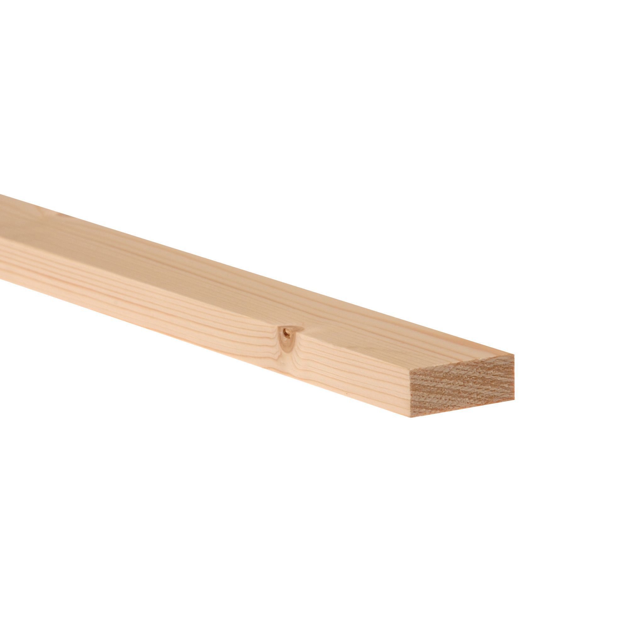 Smooth Planed Square edge Spruce Timber (L)2.4m (W)44mm (T)18mm, Pack of 12 | Compare The Build