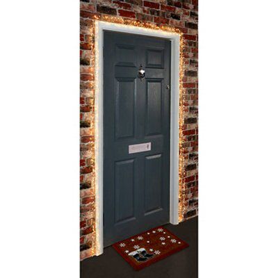 Warm White LED Cluster Light Door Garland 5.5M - Warm White Price Comparisons | Compare The Build