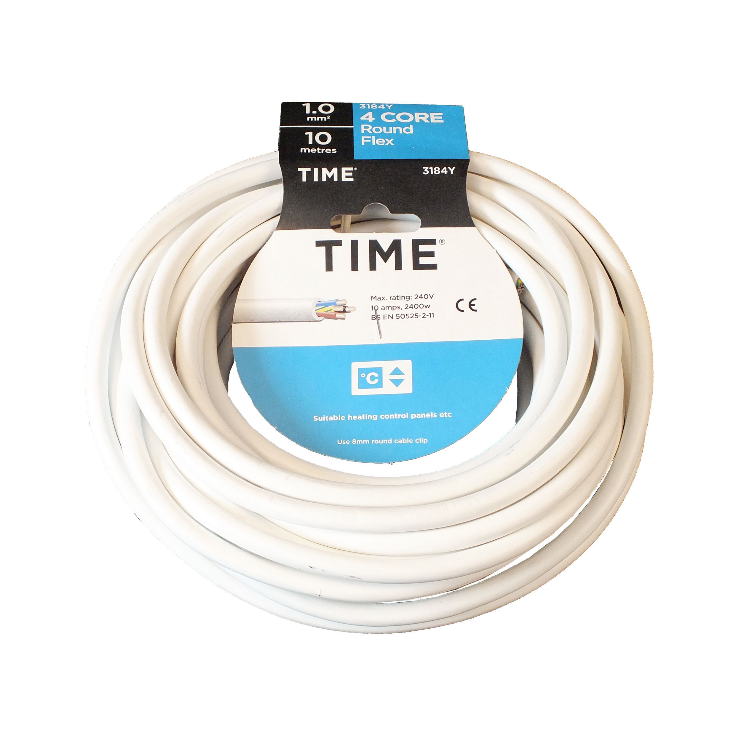 Time 3184Y White 4 Core Cable 1mm² X 10M Price Comparisons | Compare The Build