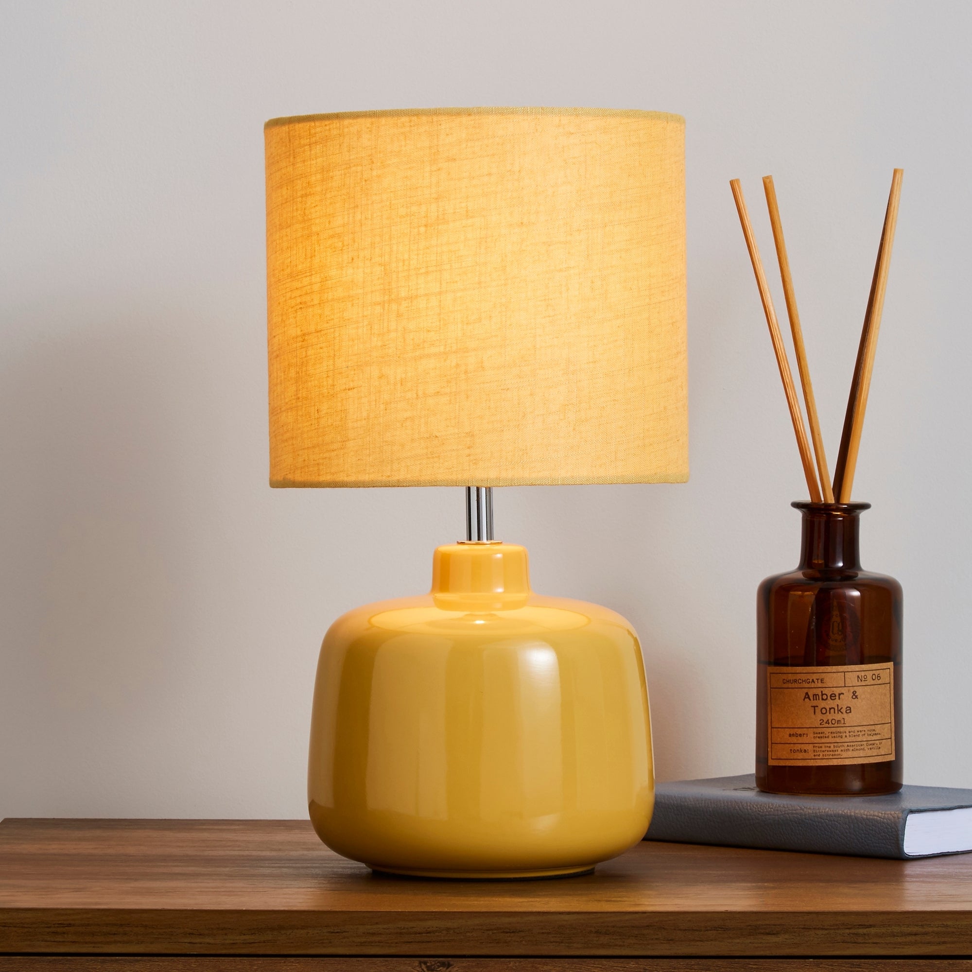 Oslo Ochre Ceramic Table Lamp Yellow Price Comparisons | Compare The Build