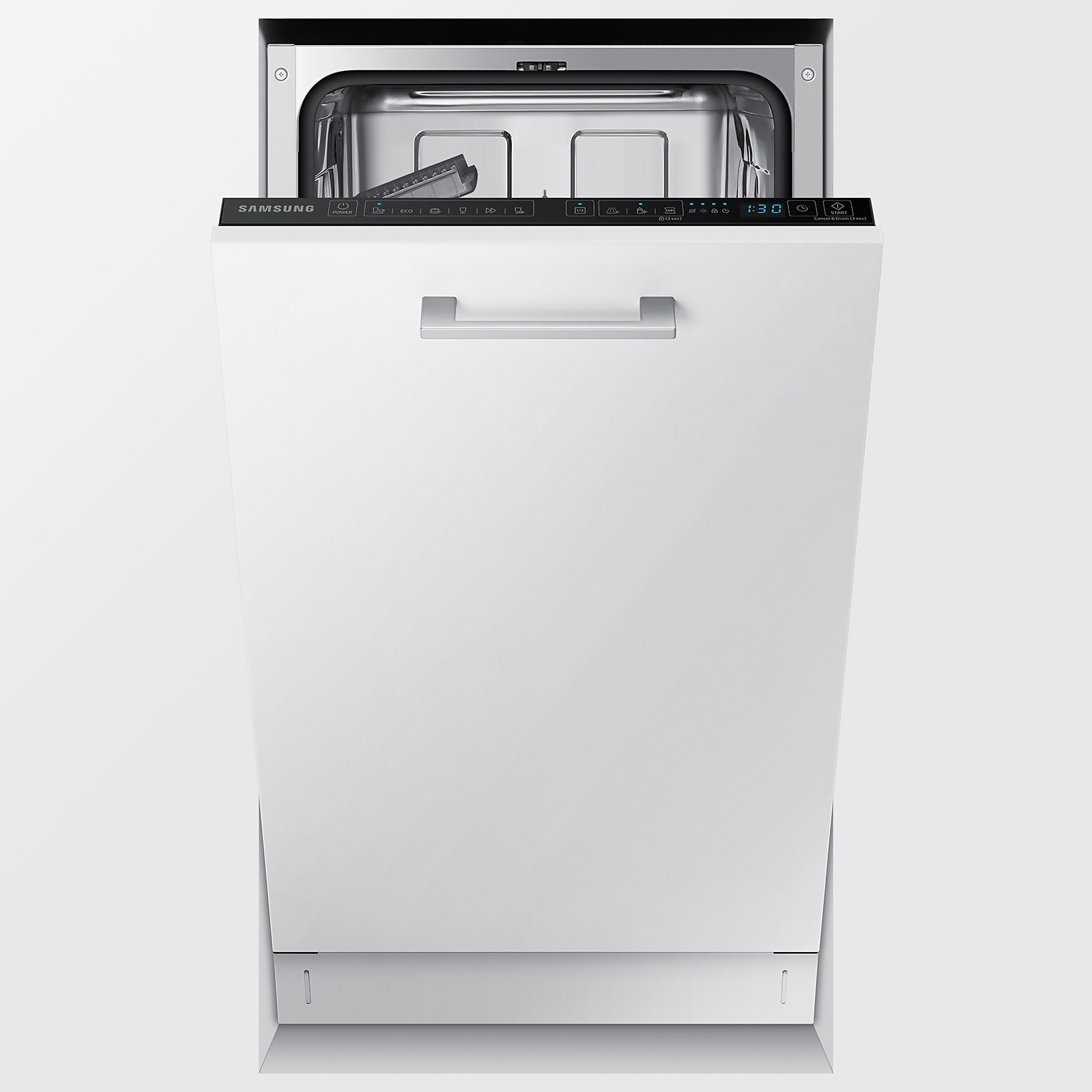 Samsung DW50R4040BB Fully Integrated Slimline Dishwasher - Black Control Panel with Fixed Door Fixing Kit Price Comparisons | Compare The Build