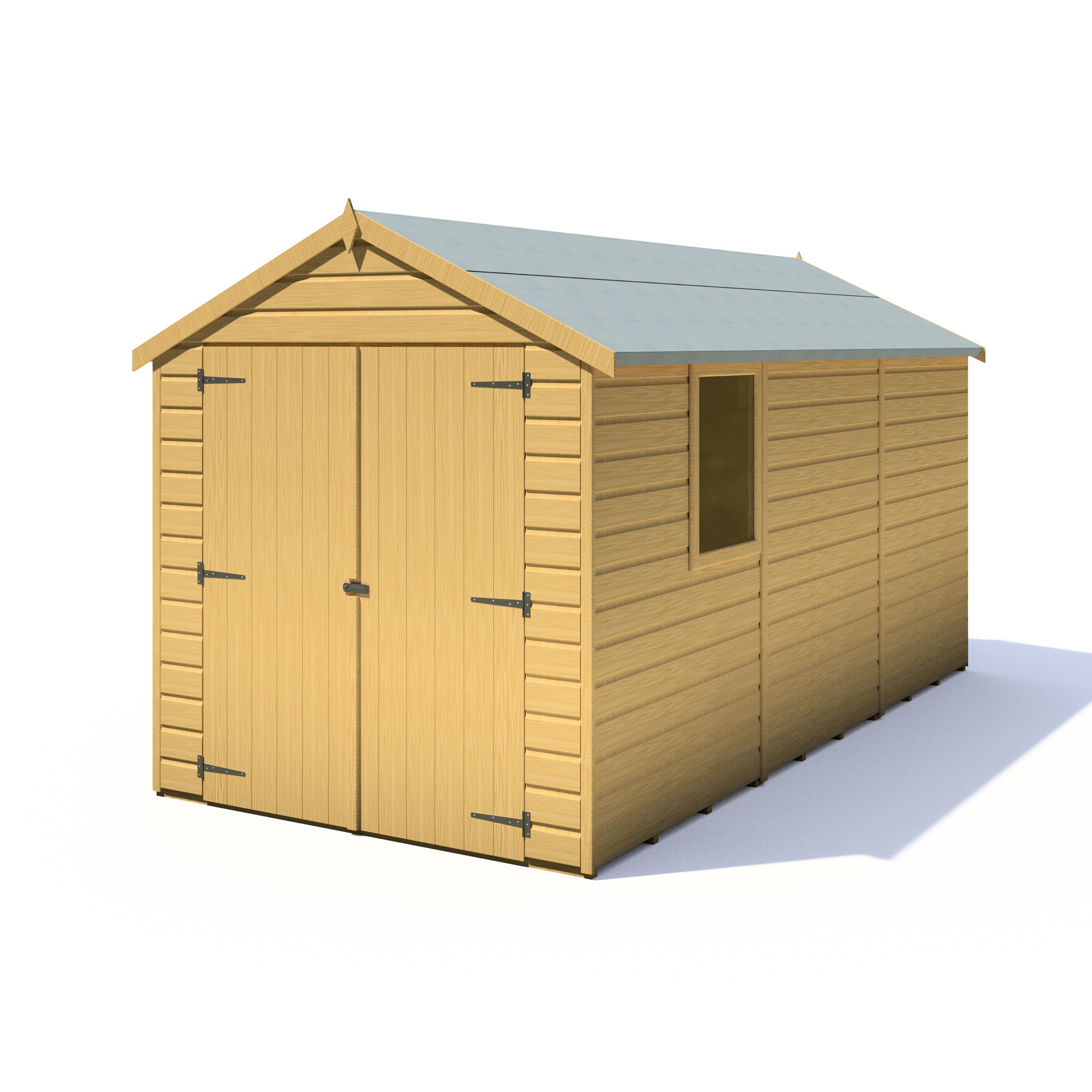Shire Warwick 12X6 Apex Dip Treated Shiplap Wooden Shed With Floor - Assembly Service Included Price Comparisons | Compare The Build