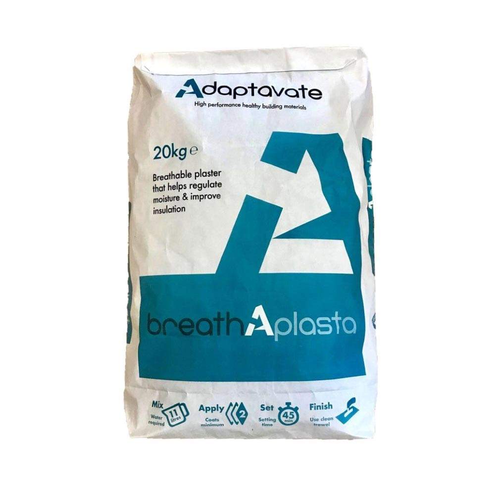 Breathaplasta Quick Setting &amp; Breathable Lime Plaster - 20kg Bag ADAPTBP20 | Compare The Build