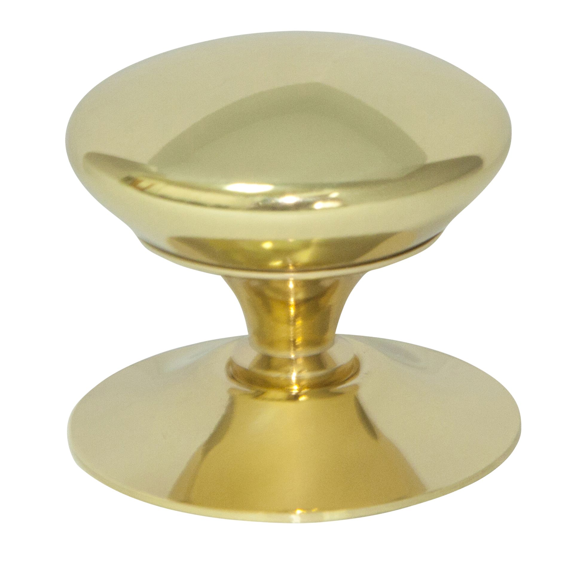 Cooke & Lewis Brass Effect Brass Round Furniture Knob (Dia)37.5mm Price Comparisons | Compare The Build