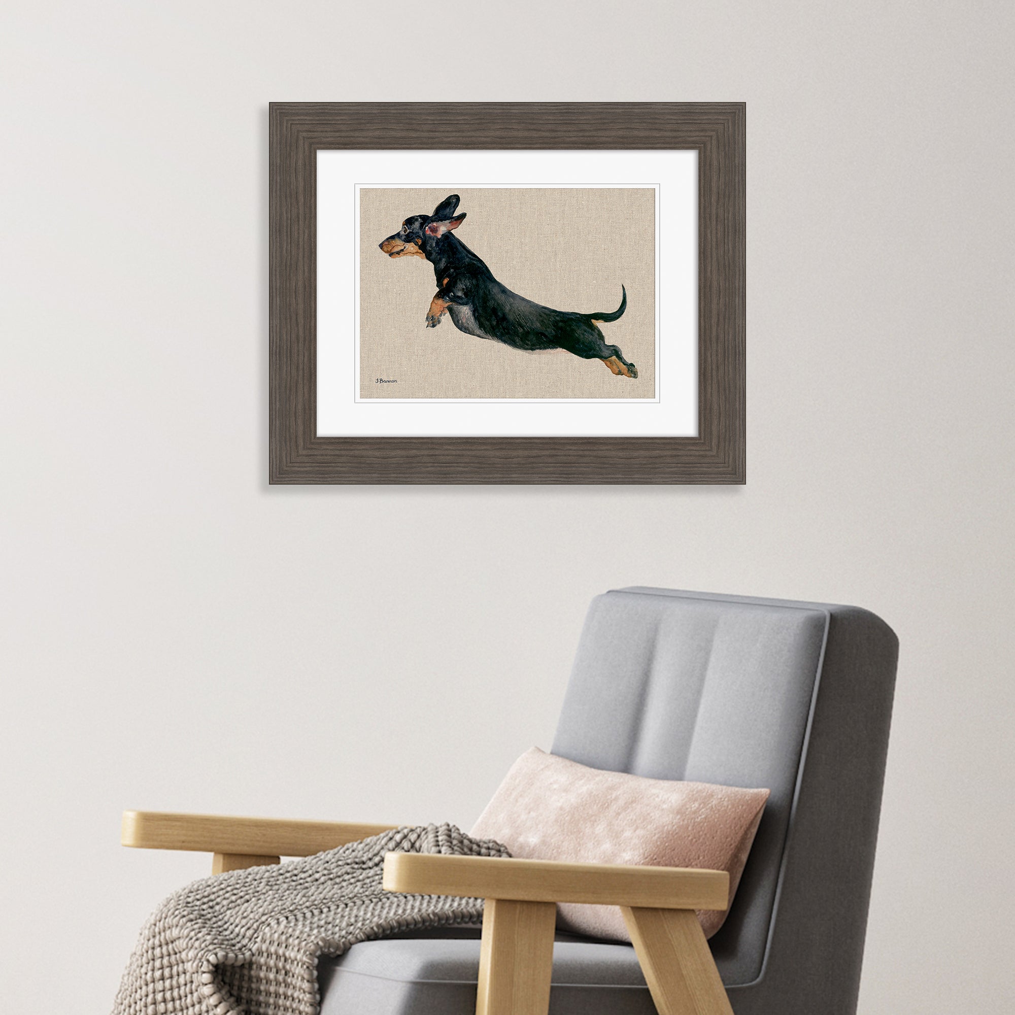 The Art Group Freddy Framed Print Natural | Compare The Build