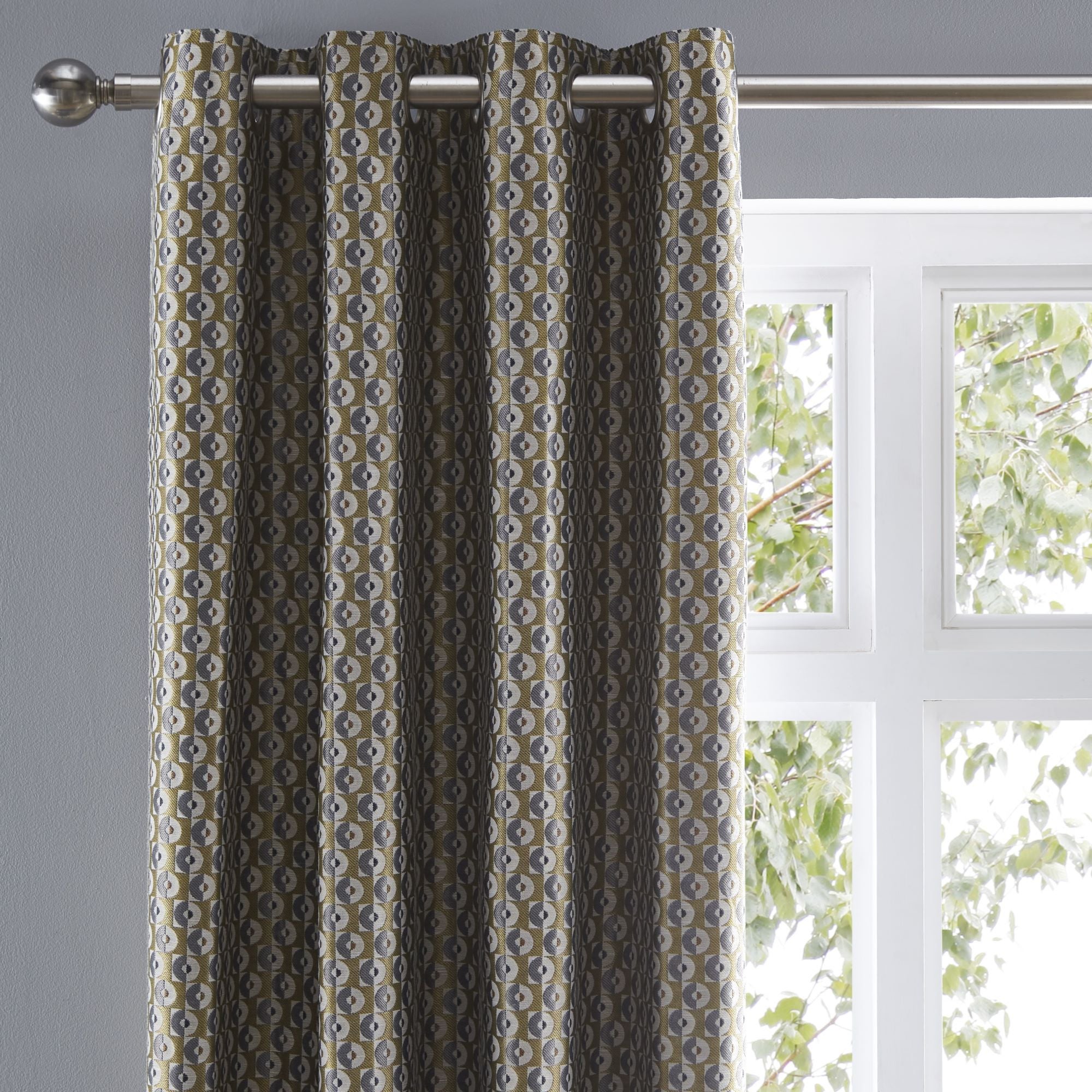 Elements Ivar Ochre Eyelet Curtains Yellow Price Comparisons | Compare The Build