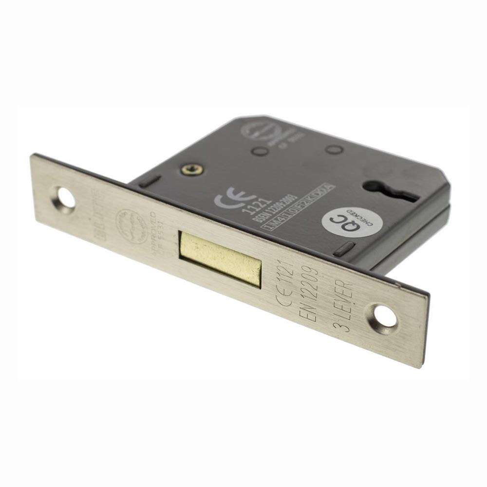 Atlantic 3 Lever Key Deadlock (CE) 3 Inches - Satin Nickel Atlantic UK ALKDEAD3LK3SN Price Comparisons | Compare The Build