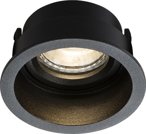 KnightsBridge Dipa Single Fixed Round Anti-Glare Downlight Black Price Comparisons | Compare The Build