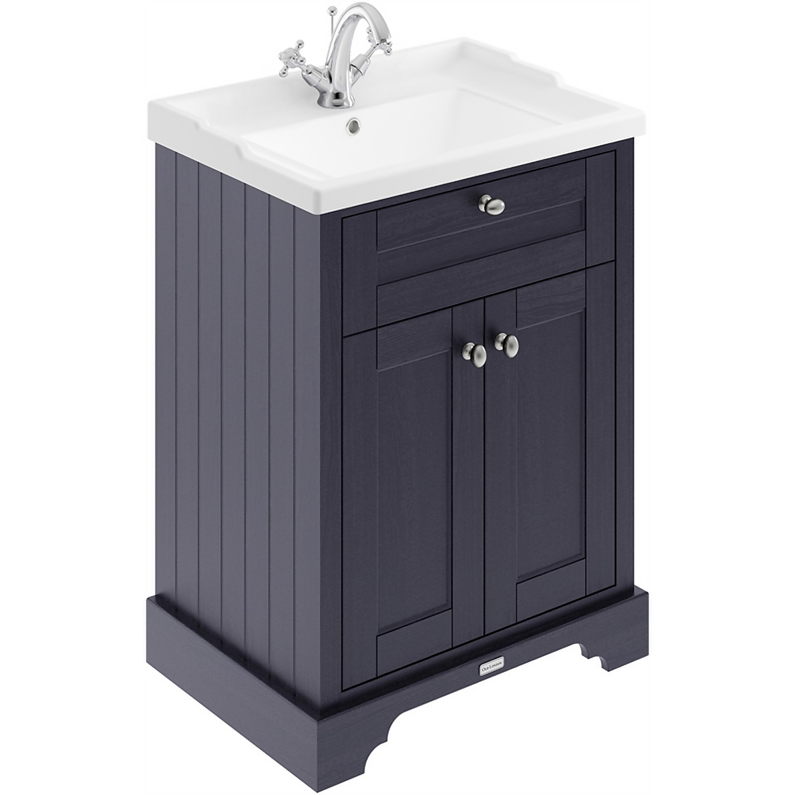 Balterley Harrington 600mm Cabinet With 1 Tap Hole Basin - Blue Price Comparisons | Compare The Build