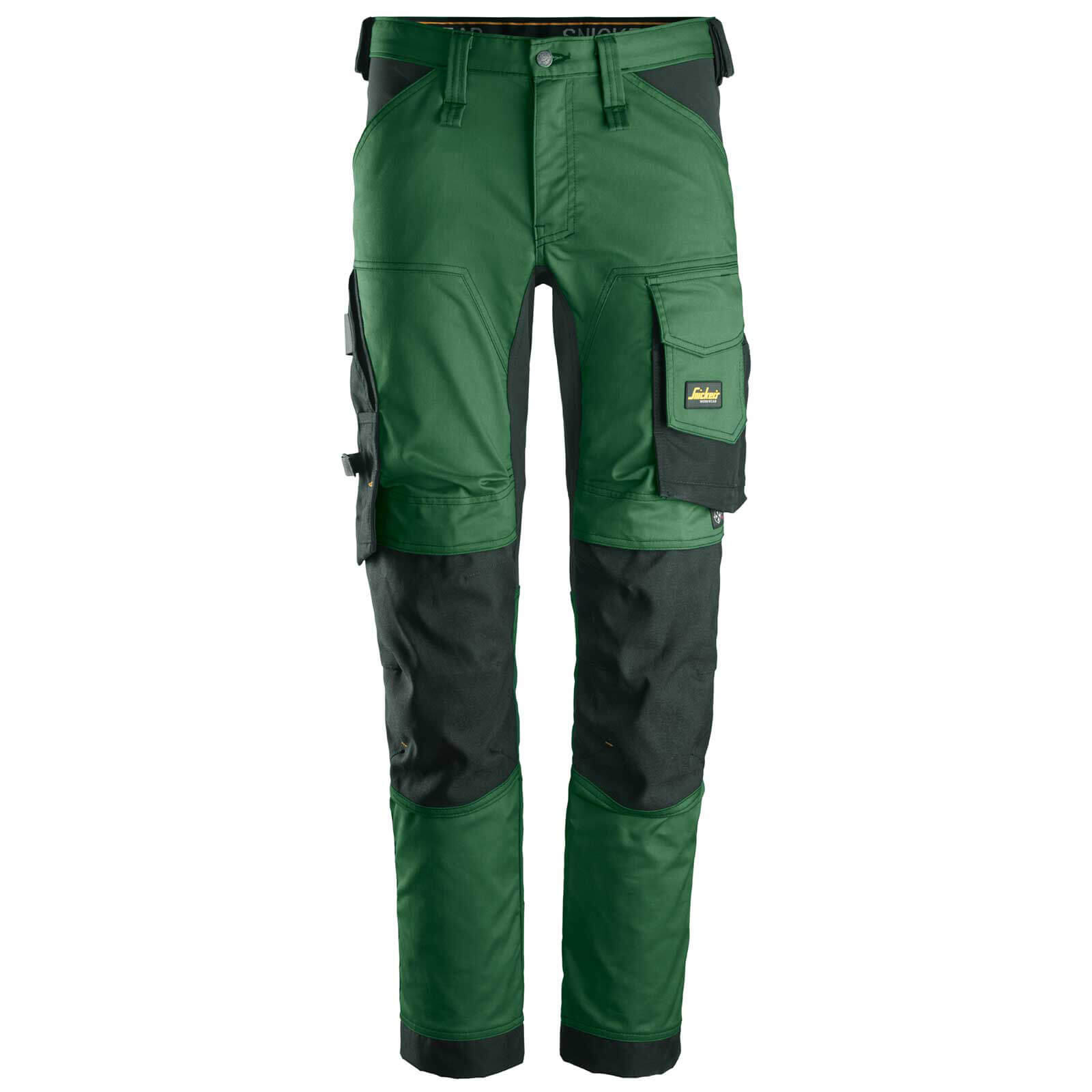 Snickers 6341 Allround Work Stretch Slim Fit Trousers Green / Black 36" 37" Price Comparisons | Compare The Build