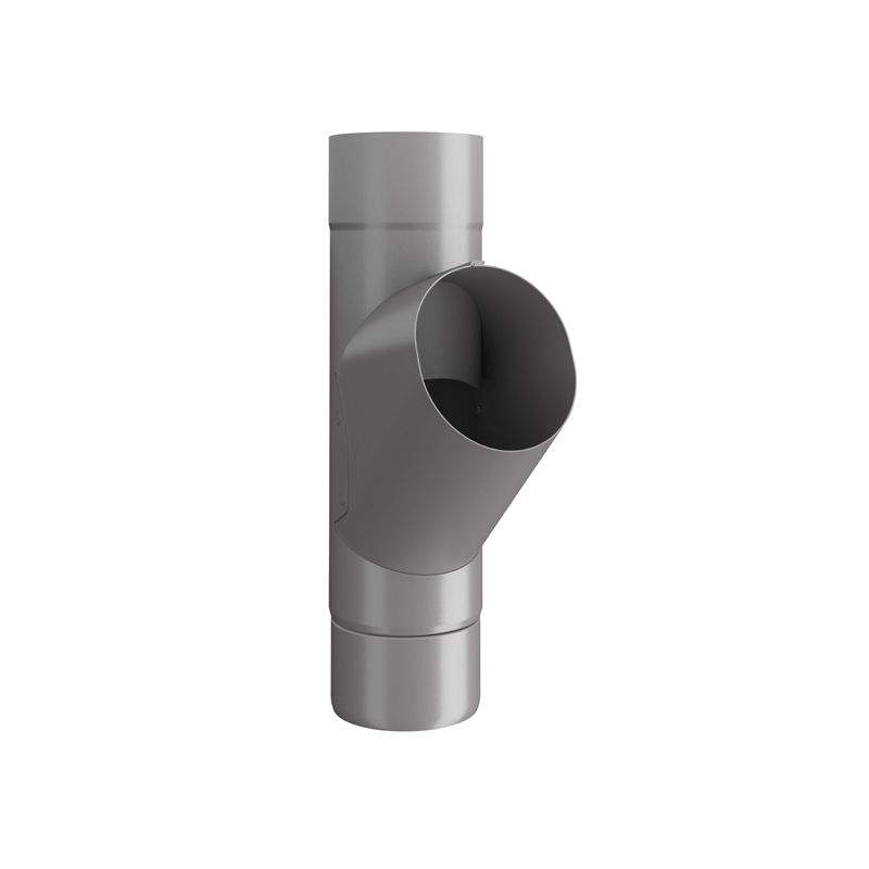 Lindab Guttering Round Adjustable Branch 120mm Painted Anthracite Metallic Galvanised Steel GROR120AM Price Comparisons | Compare The Build