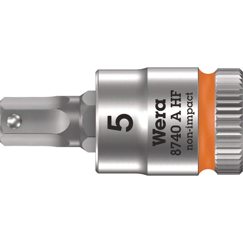 Wera 8740 A HF Zyklop 1/4" Drive Hexagon Socket Bit Metric 1/4" 5mm | Compare The Build