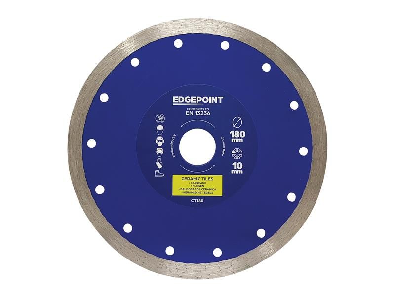 EdgePoint EDGDBCT180 CT180 Tile Cutting Diamond Blade 180mm Price Comparisons | Compare The Build